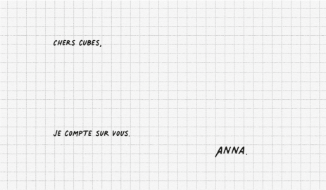 Image de la correspondance de chercheur "Lettre d'Anna à ses cubes"